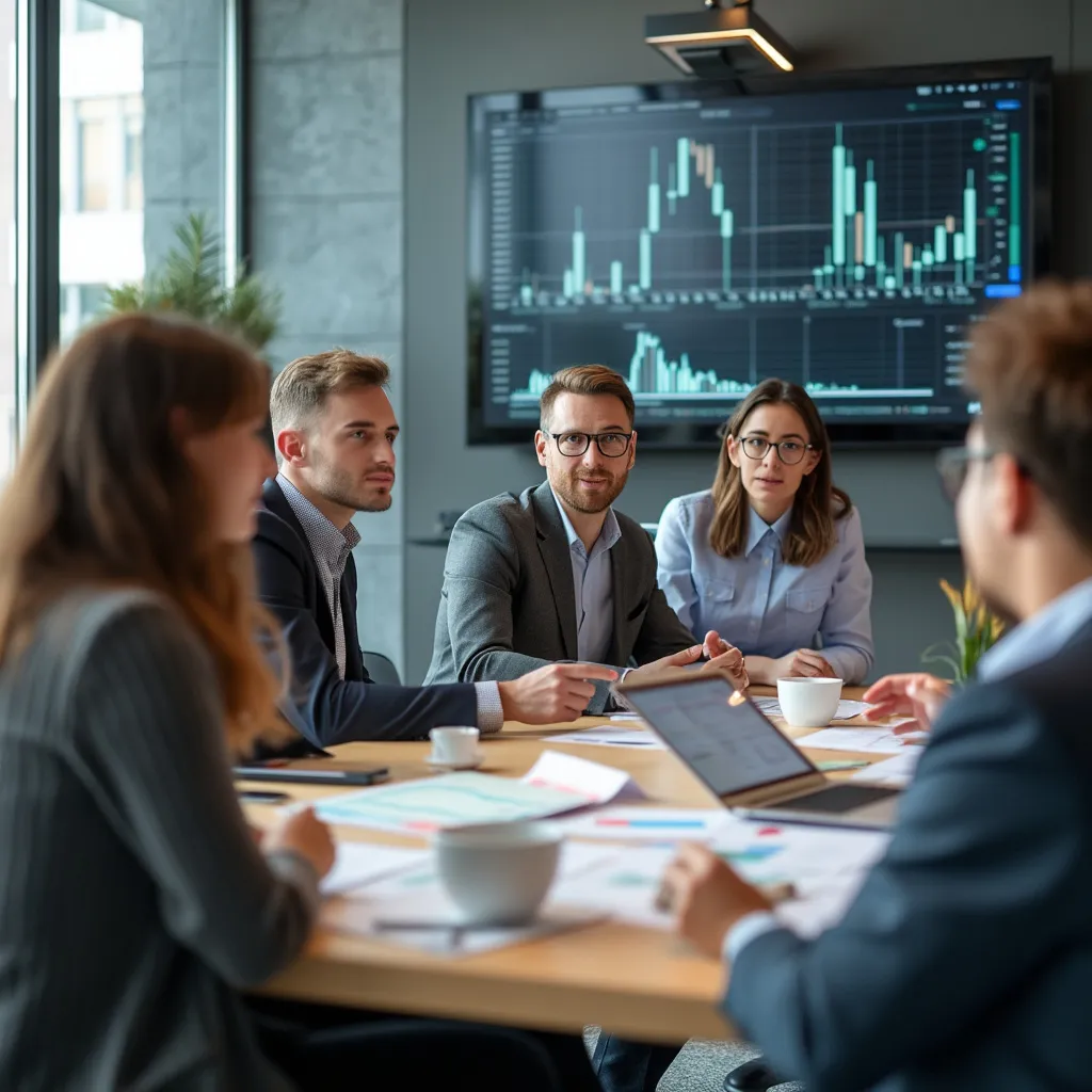 Equipo de FinExpertos en reunión estratégica